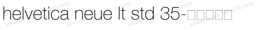 helvetica neue lt std 35字体转换